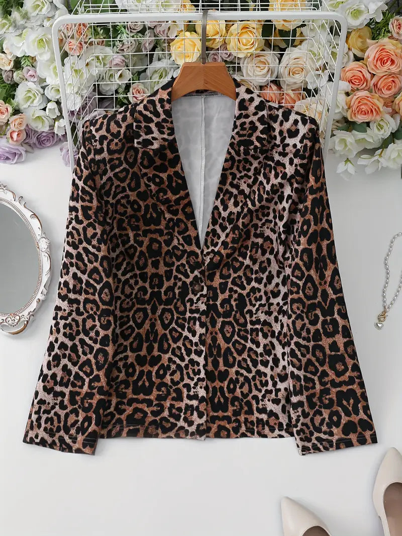 JULIA – BLAZER ELEGANTE CON ESTAMPADO DE LEOPARDO