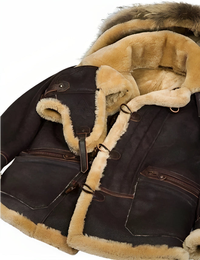 ESTÉFANO - CHAQUETA DE INVIERNO DE ESTILO SHEARLING