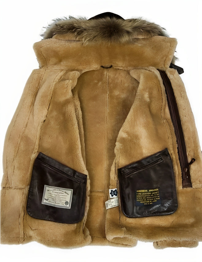 ESTÉFANO - CHAQUETA DE INVIERNO DE ESTILO SHEARLING