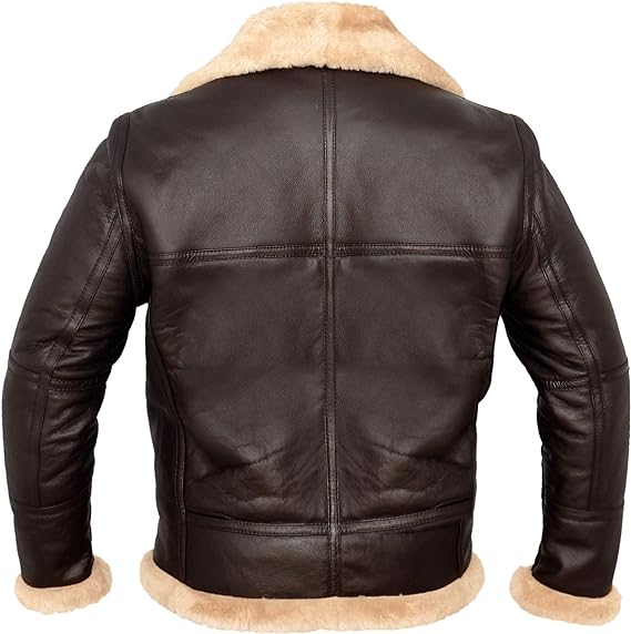 JAIME-CHAQUETA BOMBER ESTILO AVIADOR CON FORRO DE BORREGUILLO PARA HOMBRE