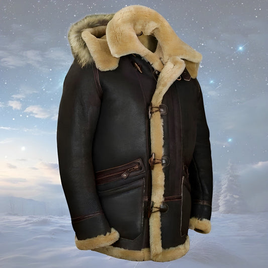 ESTÉFANO - CHAQUETA DE INVIERNO DE ESTILO SHEARLING