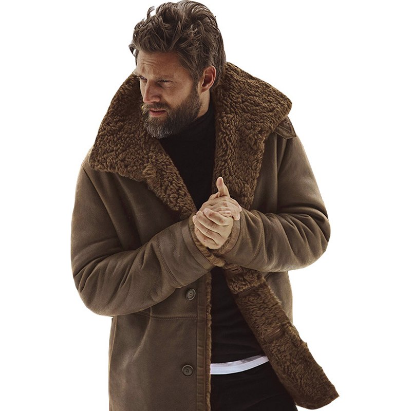 Raúl - Parka de invierno para hombre, cálida y gruesamente forrada