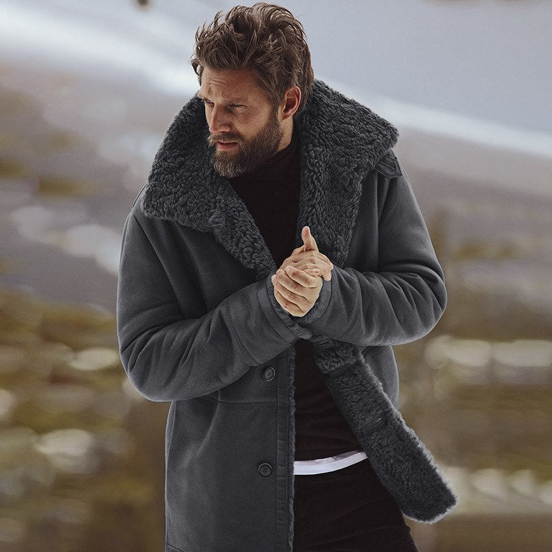 Raúl - Parka de invierno para hombre, cálida y gruesamente forrada