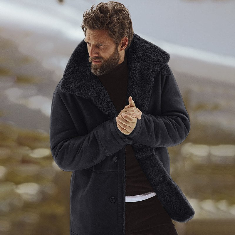 Raúl - Parka de invierno para hombre, cálida y gruesamente forrada